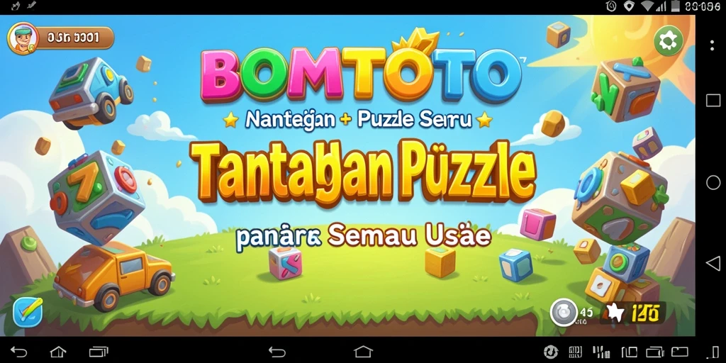 Screenshot gameplay <strong>BOMTOTO</strong> menampilkan tantangan Puzzle yang menegangkan.
