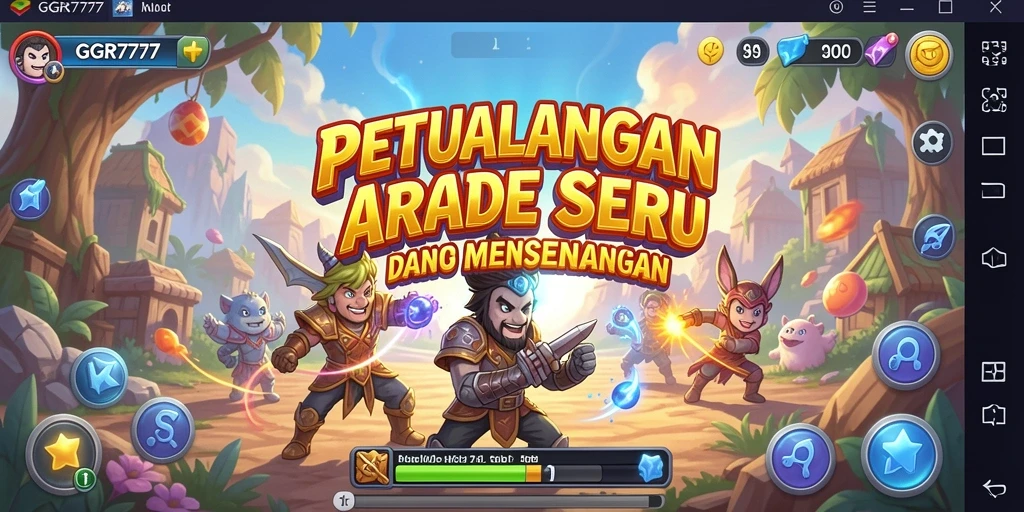 Screenshot menampilkan aksi seru dalam gameplay GGR7777.
