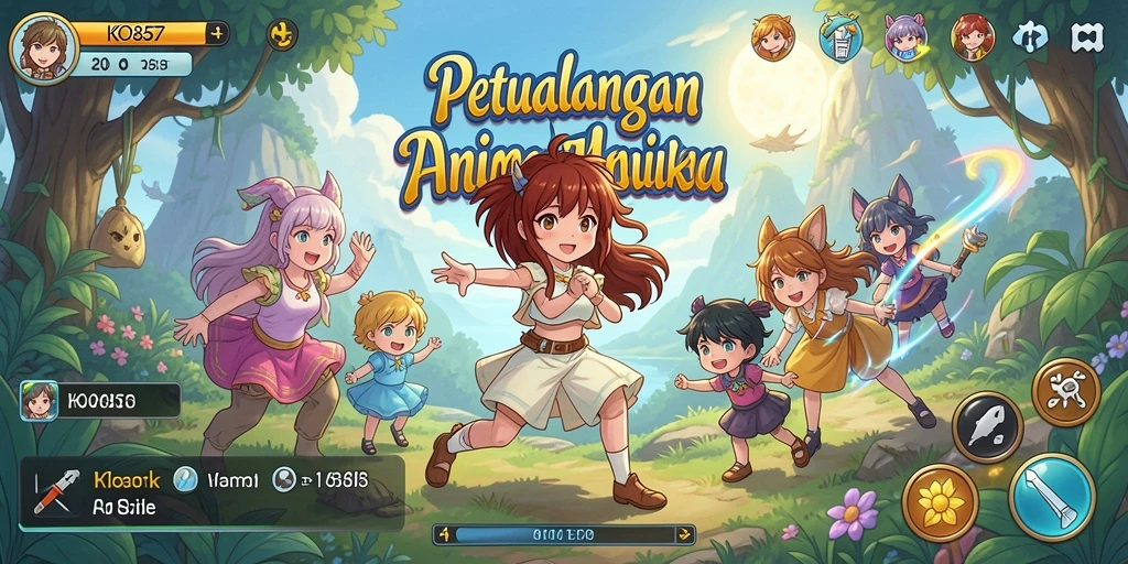 Tampilan gameplay Anime yang menakjubkan dari KO857.