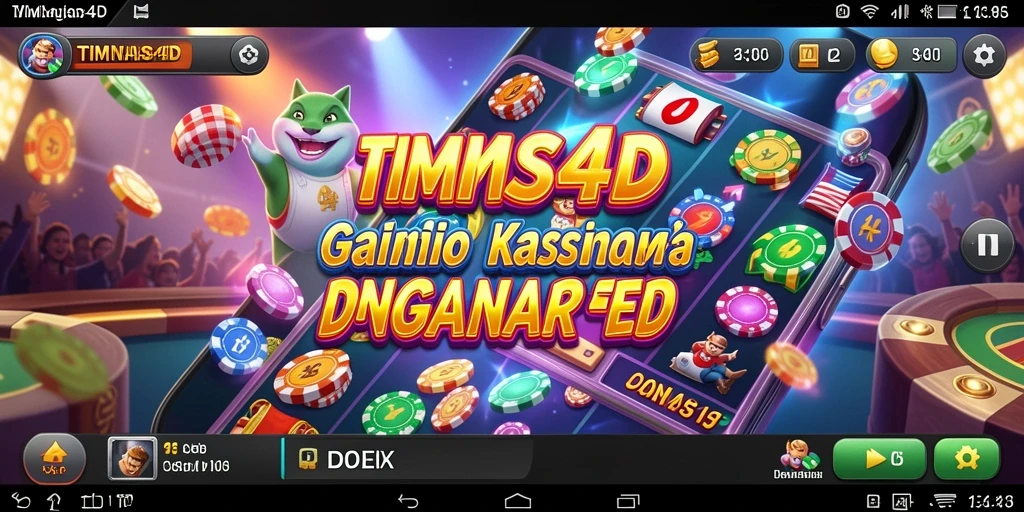 Tangkapan layar gameplay TIMNAS4D menunjukkan berbagai permainan Kasino yang seru.