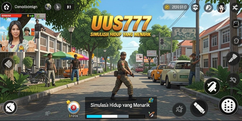 Screenshot utama UUS777 menampilkan momen gameplay yang seru dan interaktif.