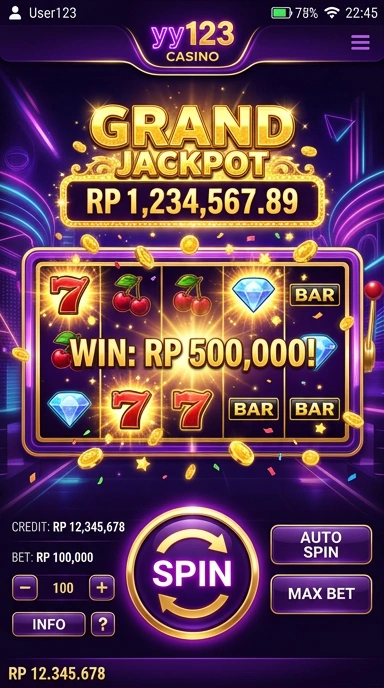 Screenshot aplikasi yy123 yang menunjukkan fitur unggulan dan kategori aplikasi.